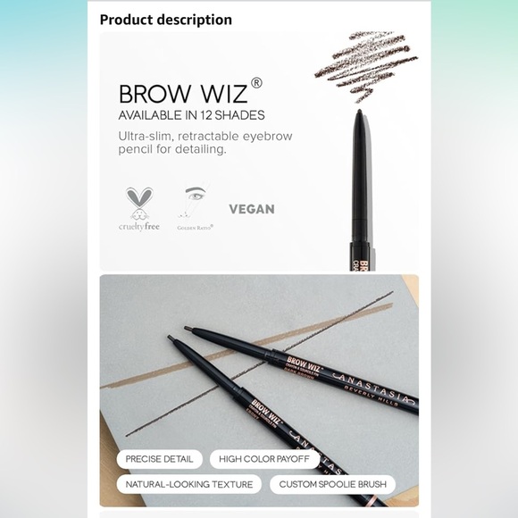 NWT: 2 Anastasia Beverly Hills Eye Brow Pencils:Medium Brown - Picture 8 of 9